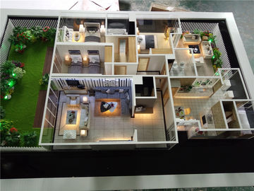Walizka podróżna Wnętrza domu Model 3D z wewnętrznym oświetleniem meblowym