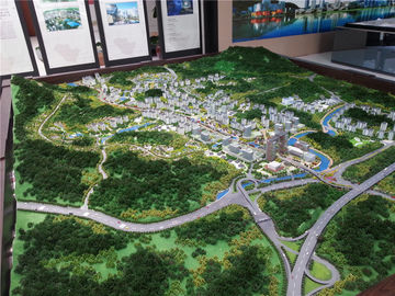 Dostosowany szkic miniaturowego modelu miasta w górę Rysunek 3D Malowany / Warstwowy kolor