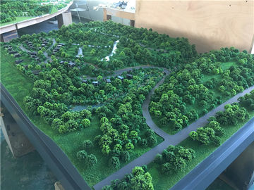 1,4x1,2m Drzewa Modelowanie materiałów dla architektonicznej góry turystycznej, wystawa robocza Maquette