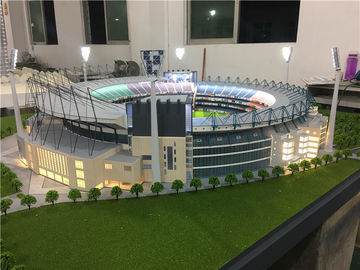 Ho Skala Maquette Stadium z lekkim, miniaturowym modelem stadionu piłkarskiego