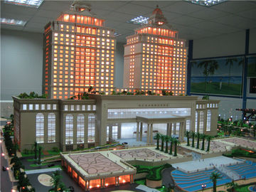 Model budynku architektury środowiska dla hotelu, mini model z nadrukiem 3d